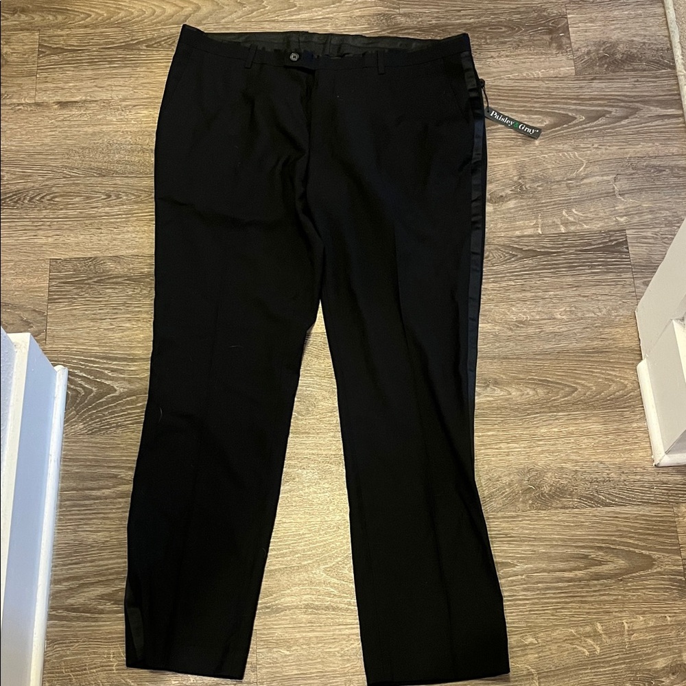 Paisley & Gray Black Tuxedo Pants – Men’s 38x32 (New With Tags)